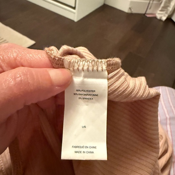 Suzy Shier Beige Long Sleeve Dress - Picture 5 of 5